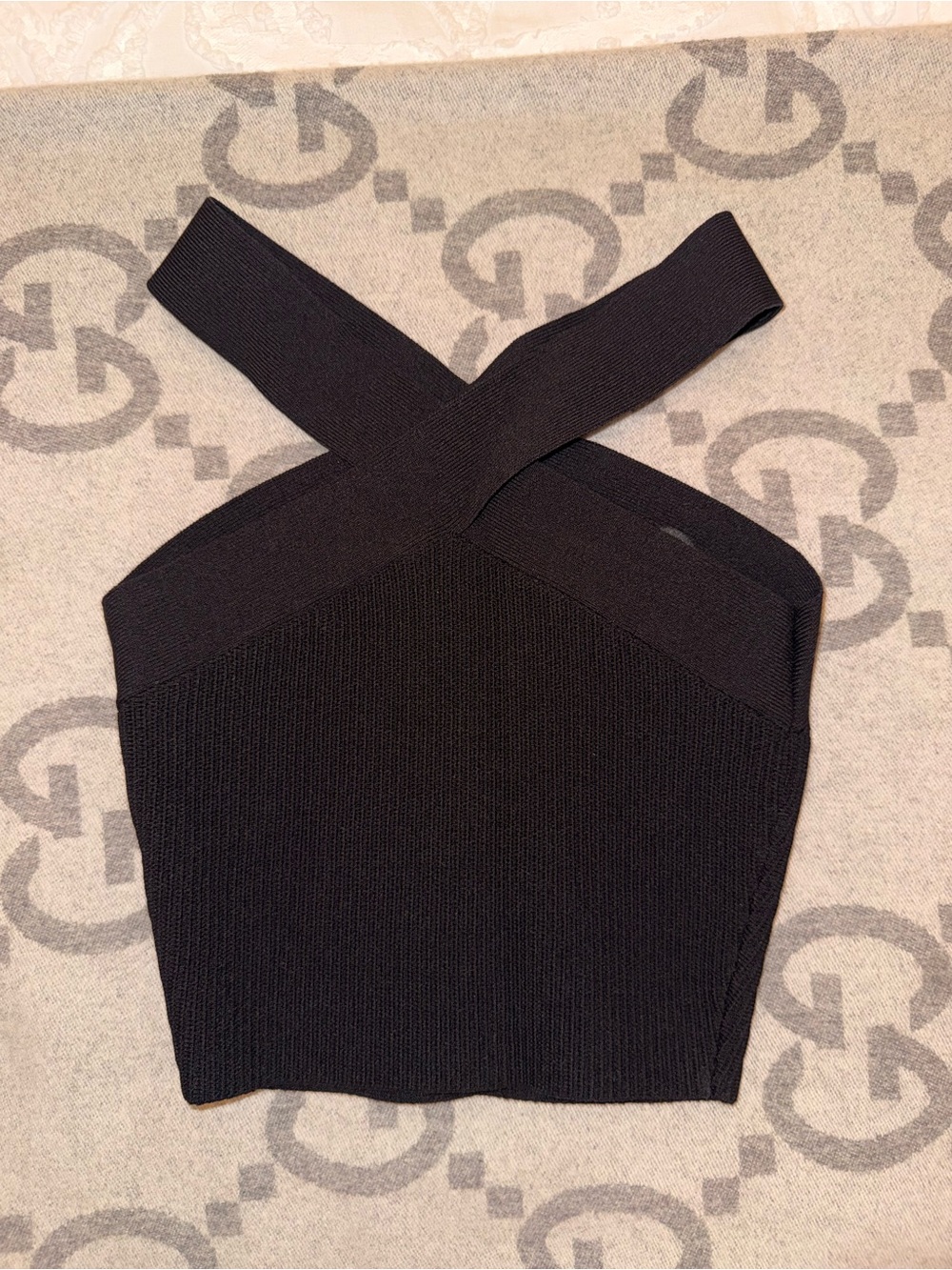 Babaton Sculpt Knit Crop Criss Cross Tank - Picture 7 of 7